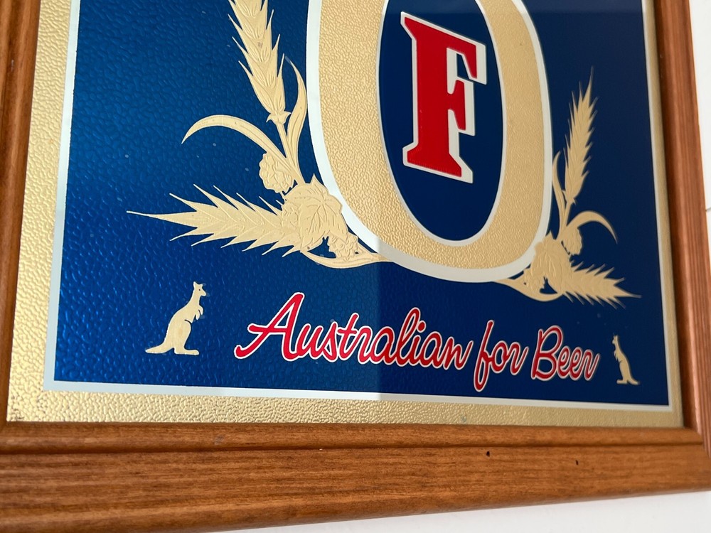 Foster's Deep Blue Australian Beer Mirror