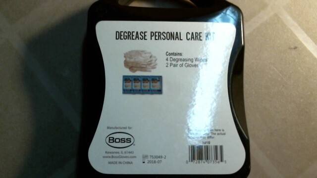 Boss 1010 Degrease Personal Care Kit, FREE SHIPPING