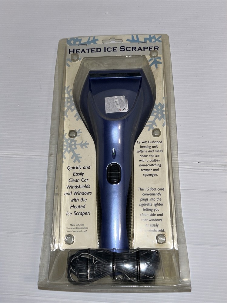 12V Car Auto Electric Heated Windshield Window Ice Scraper Snow Melter 15Ft Cord