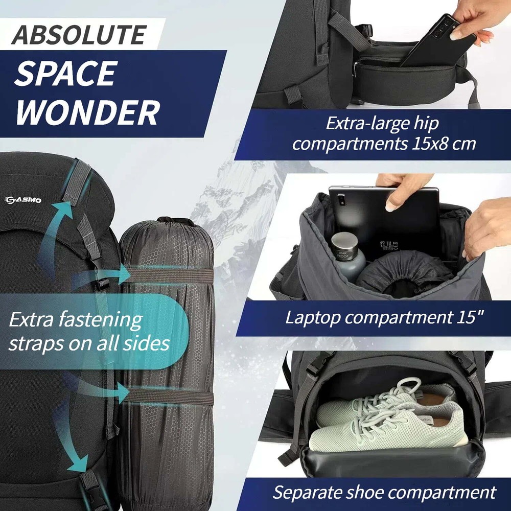 PeakPulse 45L All-Terrain Hiking Back Pack