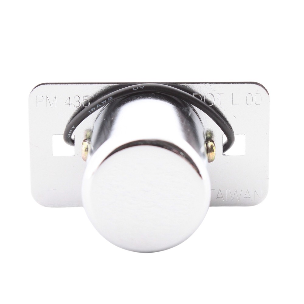 Peterson 435 Surface Mount Clear Chrome License Plate Light