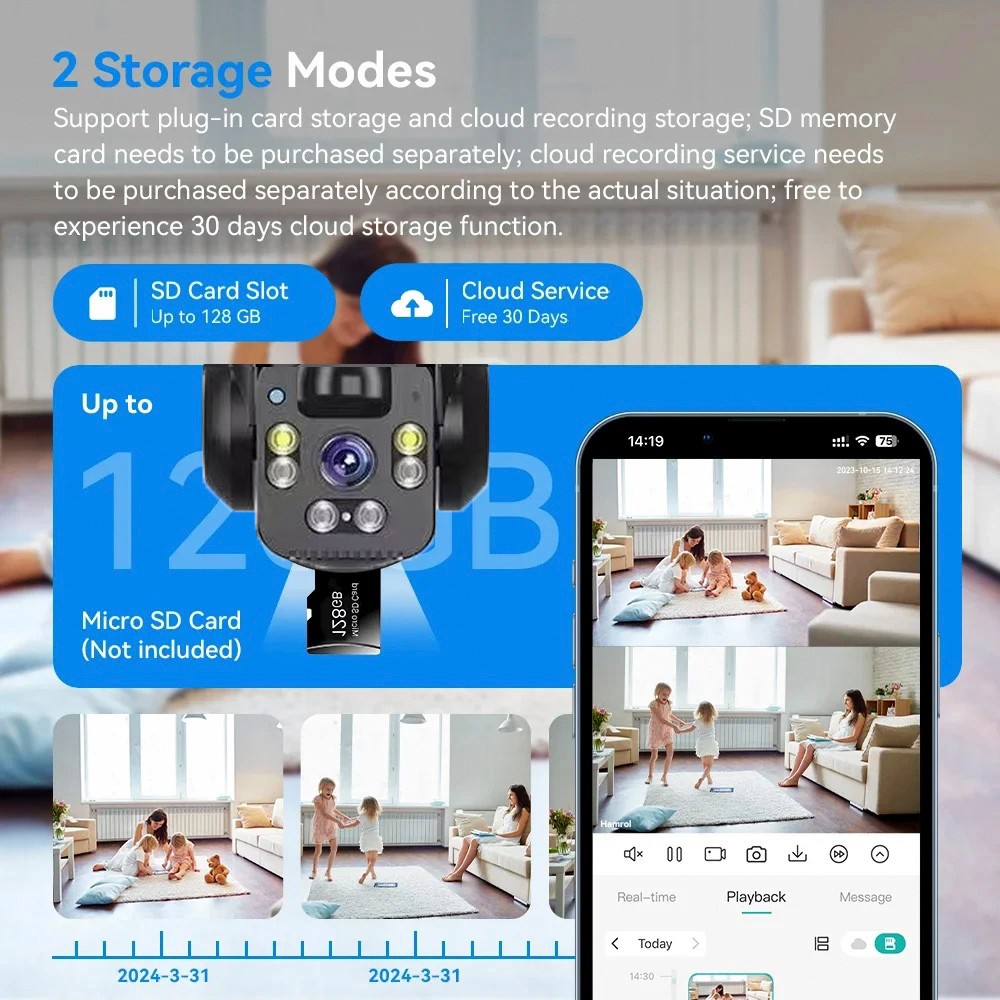 KEPEAK 4K/9MP Solar Powered Camera