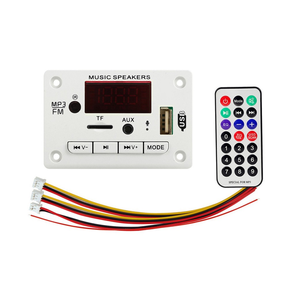 12V Audio Handsfree MP3 Decoder Board Car USB TF Card Slot FM Bluetooth Module a