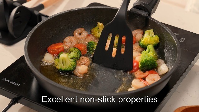 Non-Stick Ceramic Cookware Set, 21 Pcs, Induction Ready, Oven Safe, Stackable, B