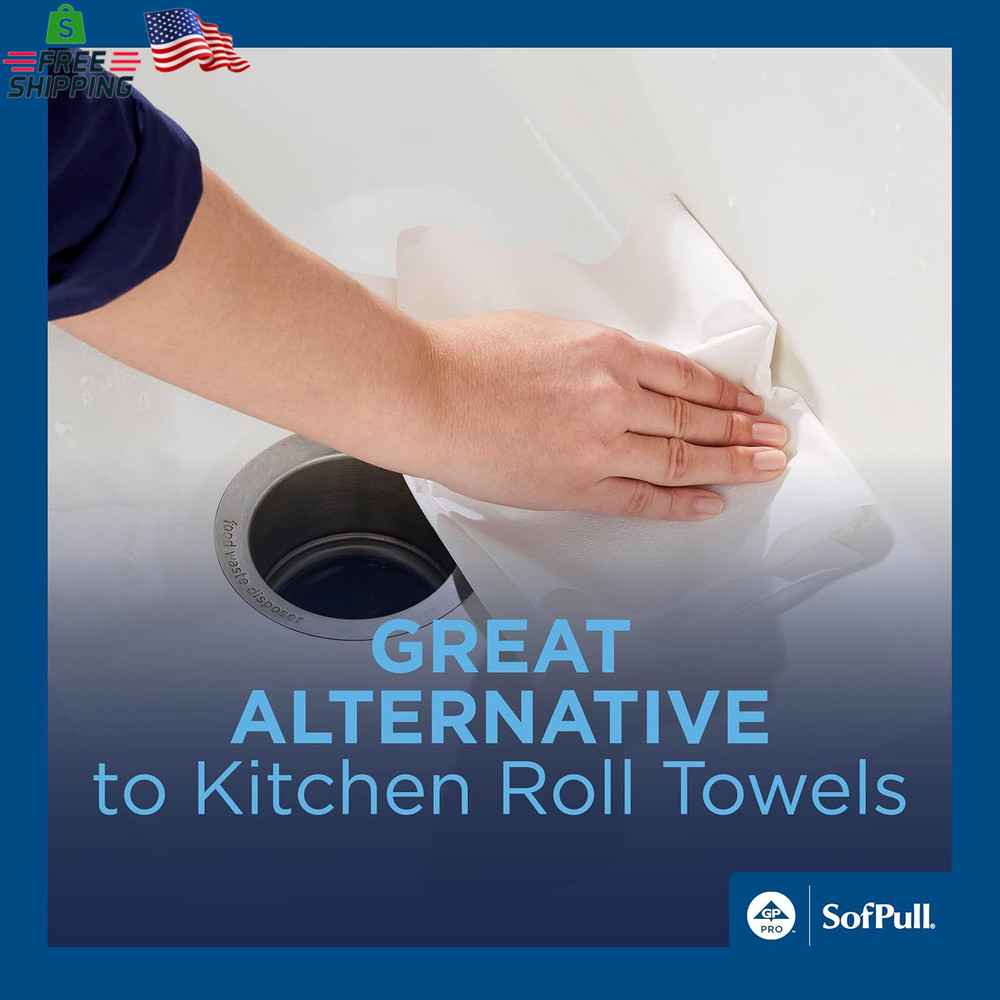 Georgia-Pacific Sofpull Centerpull Regular Capacity Premium Paper Towel, White,