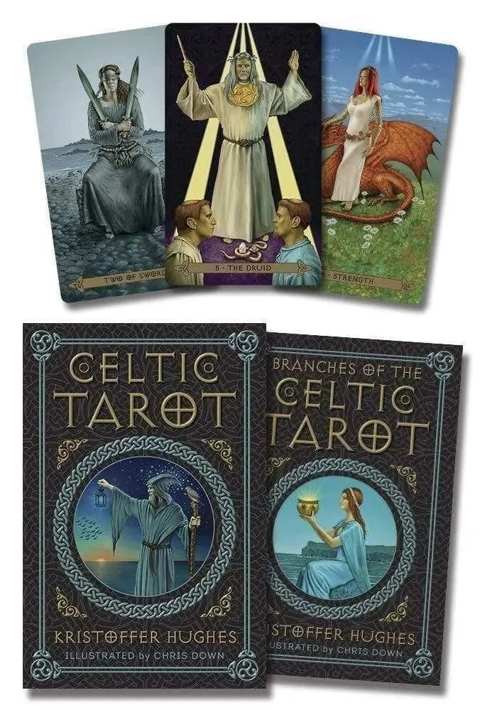 Celtic Tarot Deck and Book By Hughes and Down