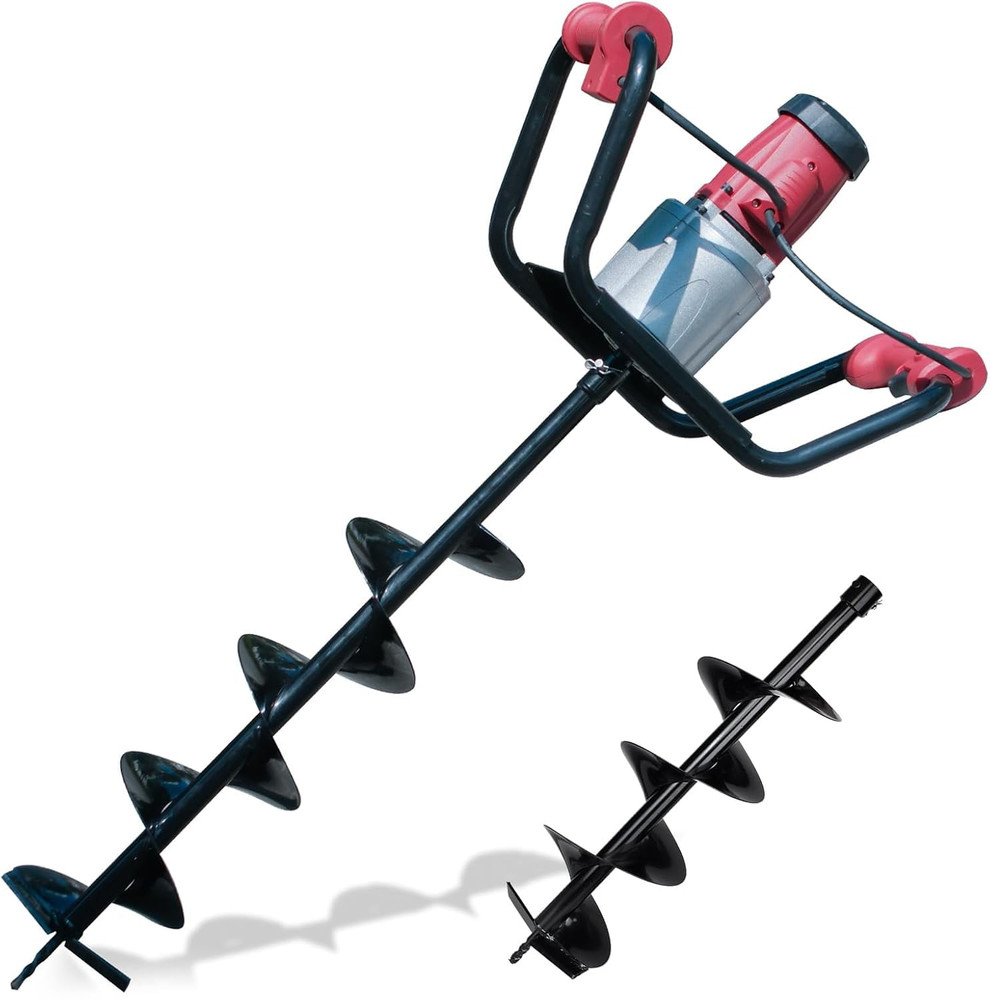 1500W Electric Post Hole Digger Earth Auger Hole Digger Digging Tools Auger with