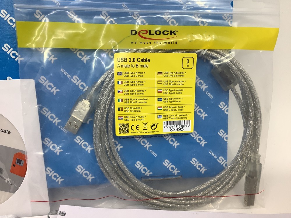 SICK FLOWSIC100 Flare Software CD Instructions QM Certificate USB Cable
