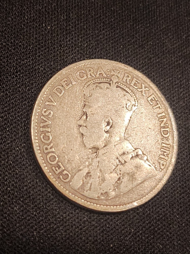 1919 Canada 25 Cents Silver Coin