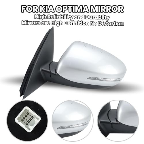 Driver Side Mirror Compatible with 2011 2012 2013 Kia Optima Mirrors with Turn S