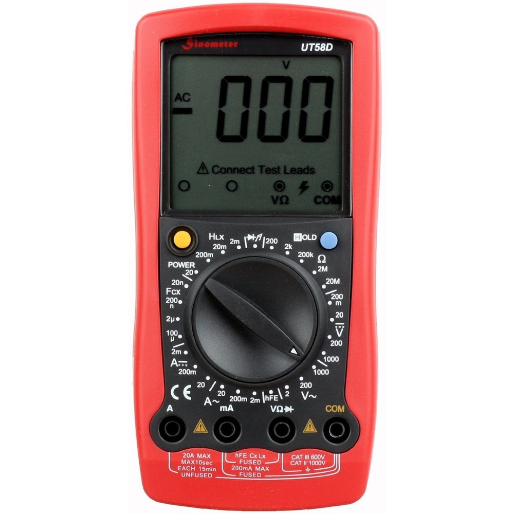 Sinometer UT58D Digital Volt Inductance Multimeter DMM Tester