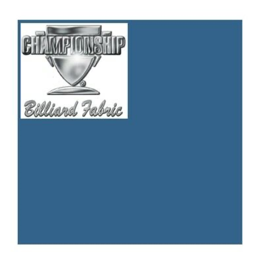 CHAMPIONSHIP COUTURE POOL TABLE CLOTH 7FT. OSCAR ( MEDIUM BLUE)