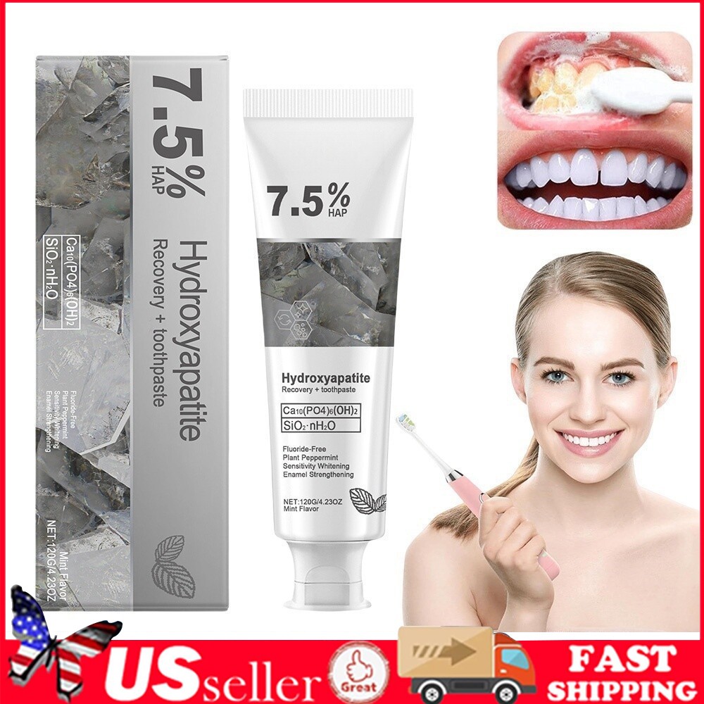 7.5% Hap Nano-Hydroxyapatite Toothpaste Remove Deep Clean For Sensitive Teeth US