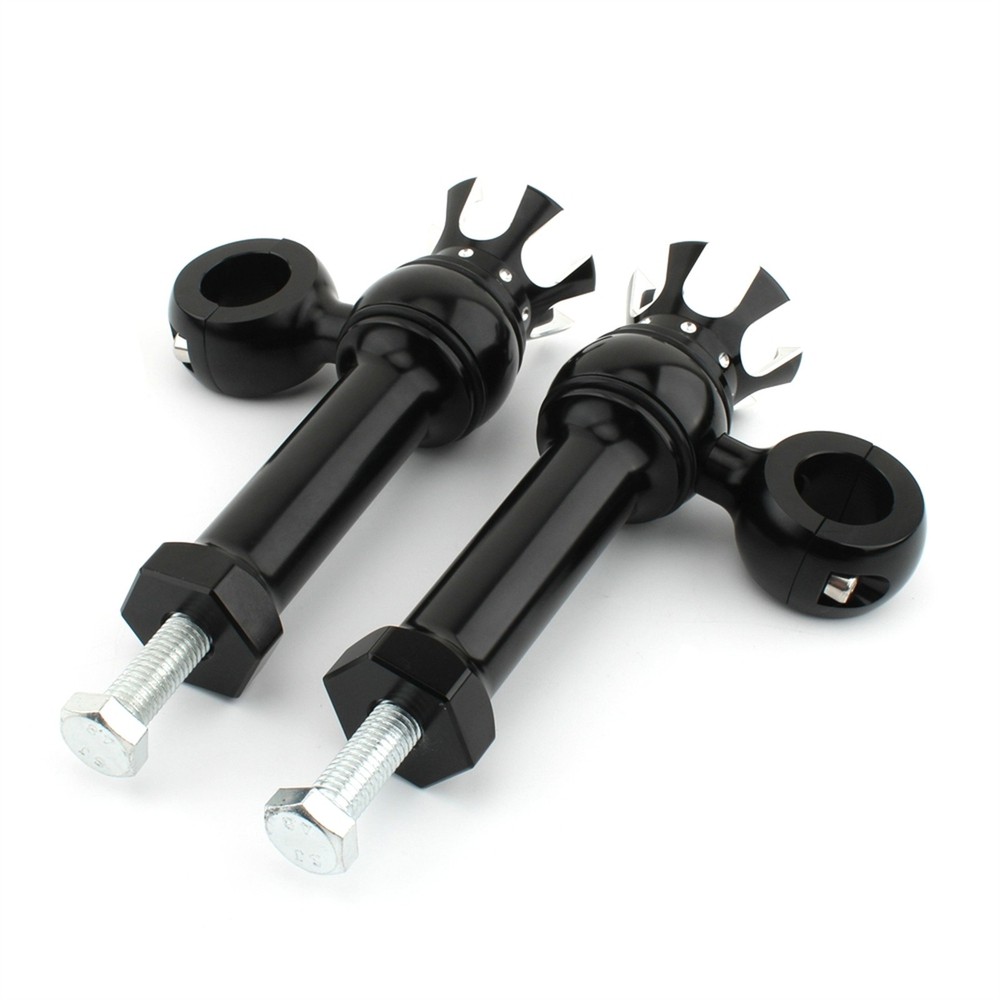Motorcycle Handlebar Riser Handle Bar Riser Clamp Kit For Harley 1" Black White