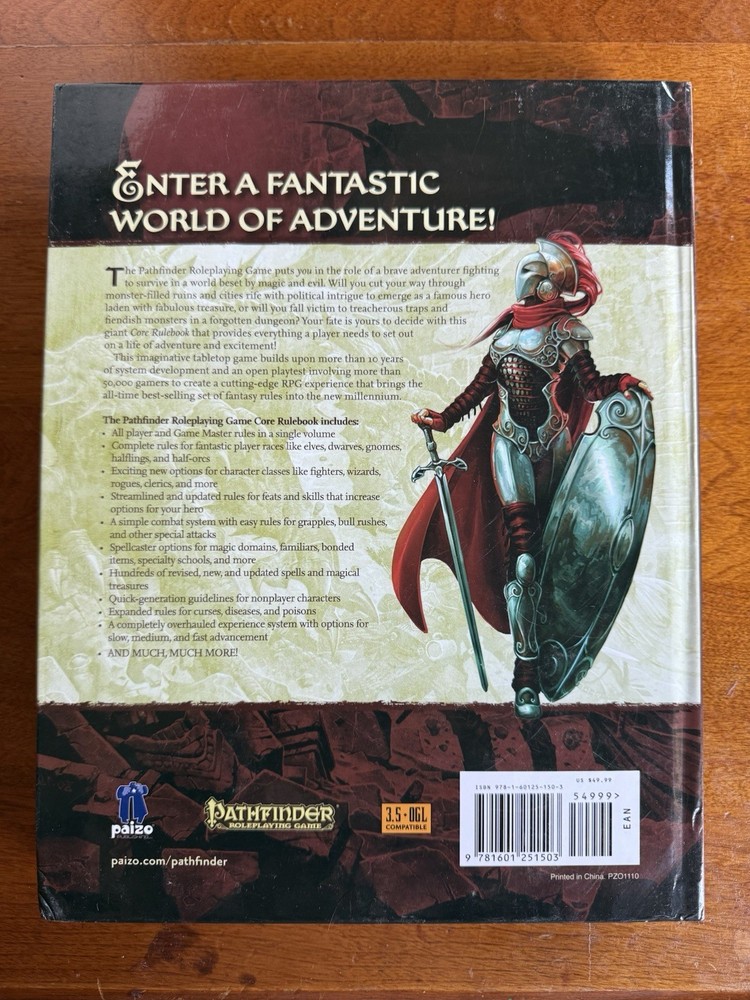 Pathfinder Roleplaying Game Books