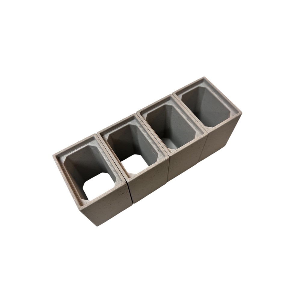 Precast Concrete Box Culvert Scale Model 1/50 4 Peice Set