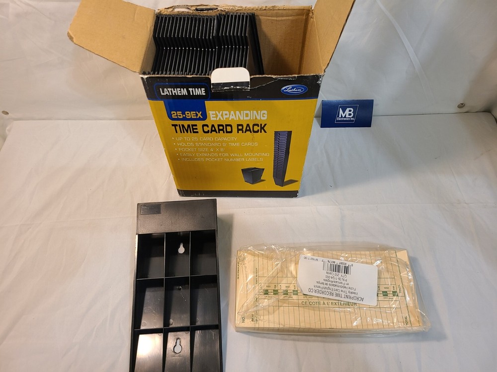 Lathem Time: time card holder and cards