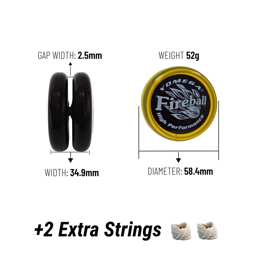 Fireball YoYo -HIGH Performance Responsive Transaxle Yoyo, Great for String T...