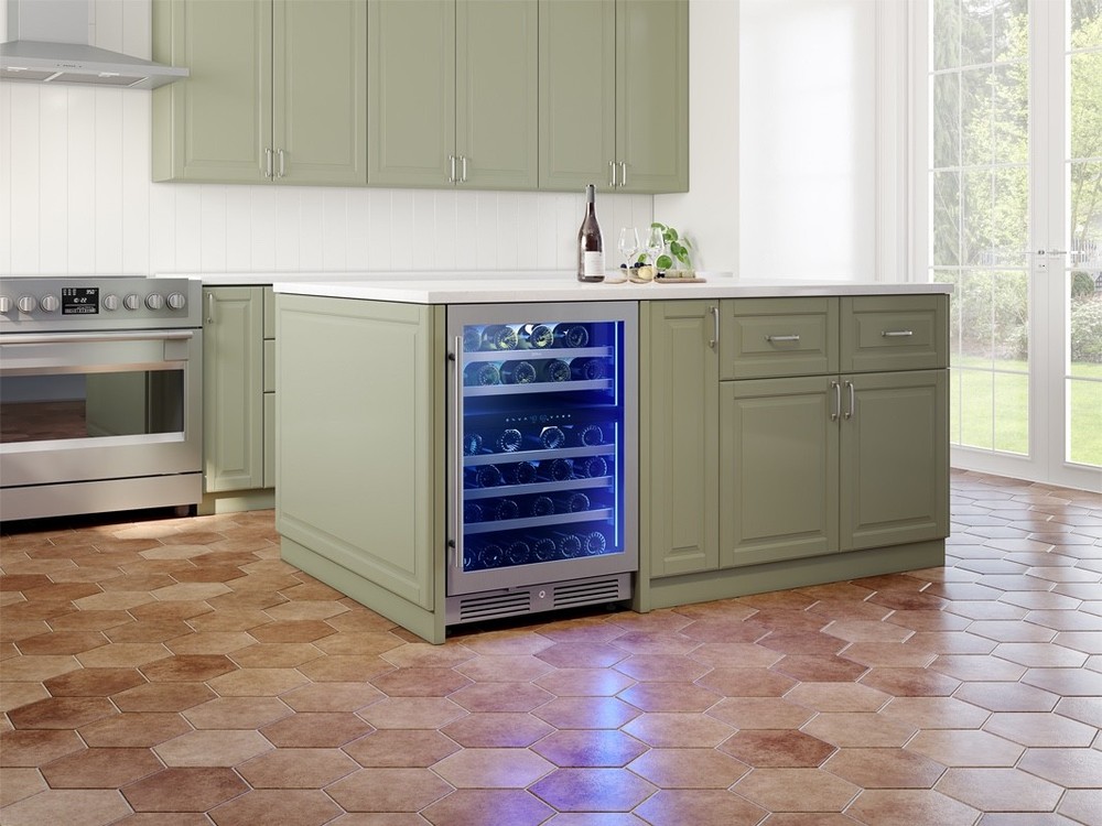 Zephyr— 45-Bottle Dual Zone Wine Cooler