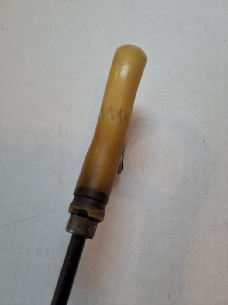 Antique Hand Carved Bone Handle For Umbrella