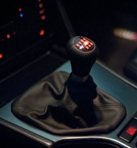 WEIGHTED ZHP 5 Speed BMW illuminated Genuine Leather Shift Knob M3 E30 E36 E46