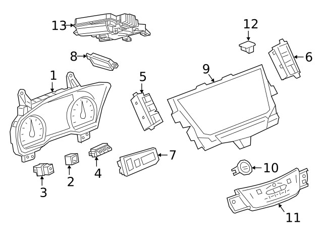 Genuine GM Dash Control Unit 85759687