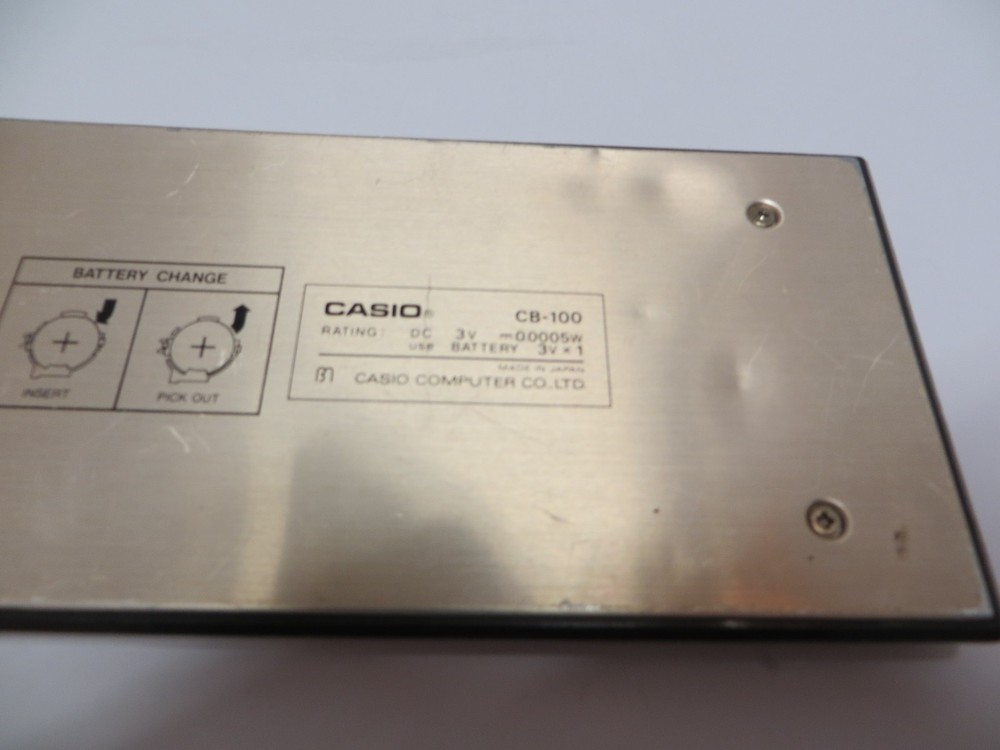Casio CB-100 Checkbook Electronic Calculator Vintage Math Tested Works