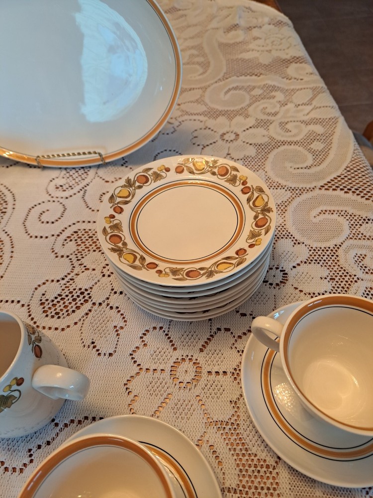 Franciscan Dinnerware Pickwick Pattern 42 Piece Grouping Ceramic Porcelain