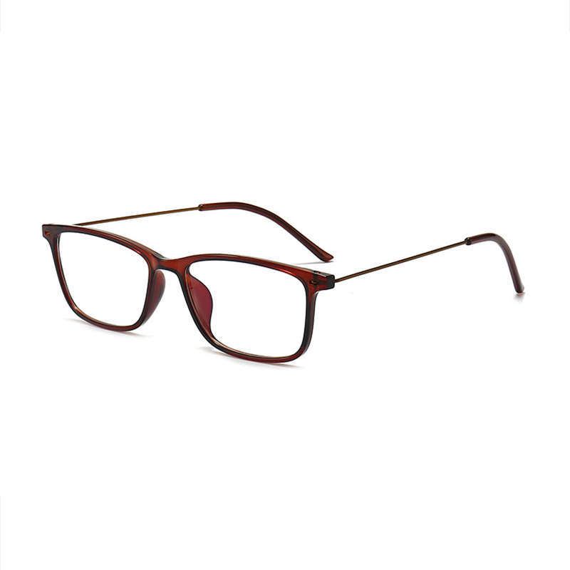 Men Square Small Frame Reading Glasses Blue Light Blocking Presbyopic Readers