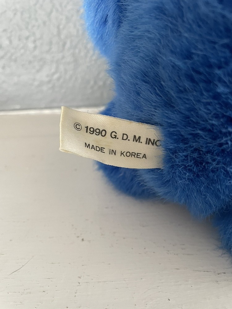 Vintage 1990 Grateful Dead Bear Plush Liquid Blue GDM