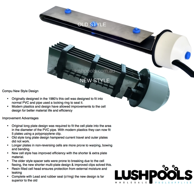 COMPU Compuchlor Compupool M140 Replacement Salt Chlorinator Cell 5yr Warranty