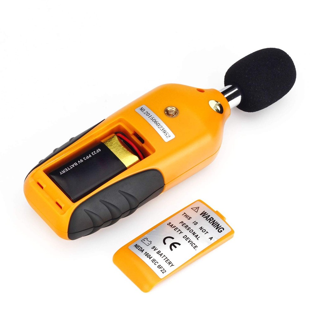 Decibel Meter, RISEPRO® Digital Sound Level Meter 30 – 130 dB Small, Black