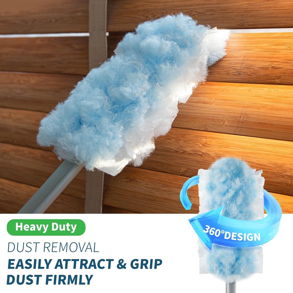 oshang Duster Heavy Duty 3.6 ft Extended Handle Dusting Kit - Multi-Surface C...