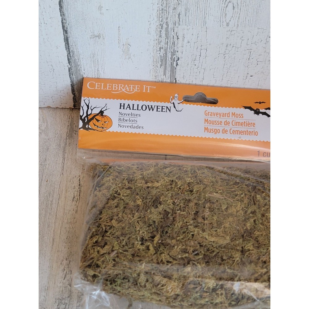 Celebrate it Halloween graveyard moss village accessory