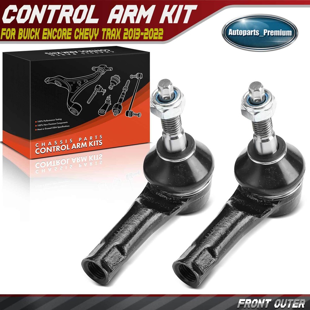 2Pcs Front Left & Right Outer Tie Rod End for Buick Encore Chevy Trax 2013-2022