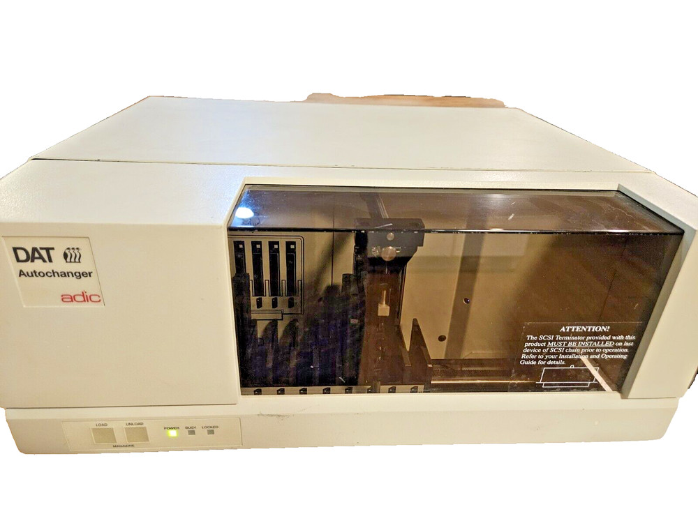 ADIC Dat Autochanger  Autoloader Tape Drive with 2 DAT tapes