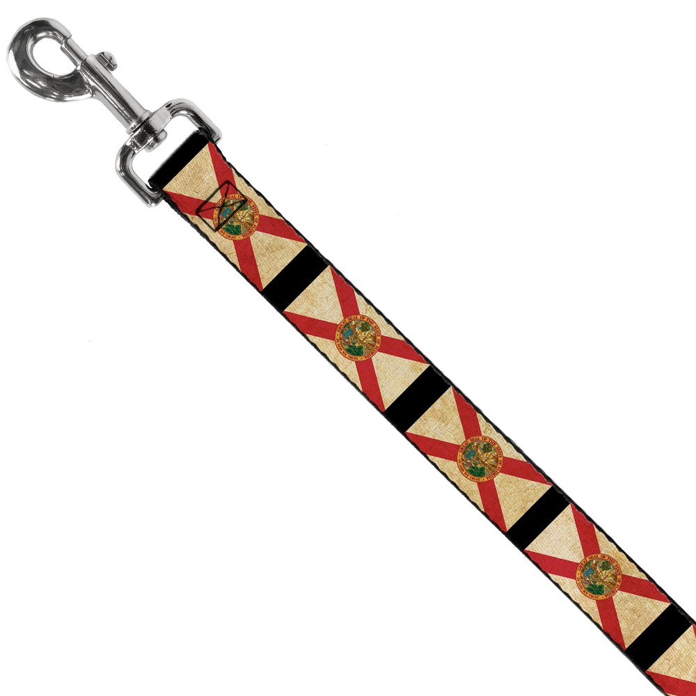 Dog Leash Florida Flags NARROW 0.5"