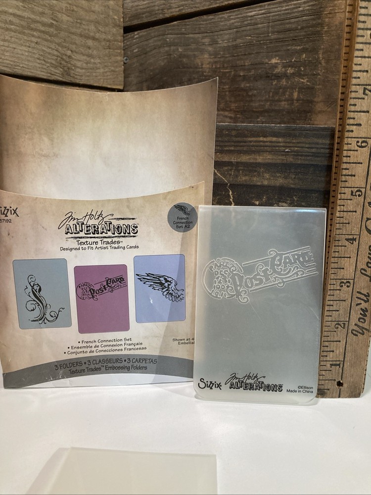 3 Tim Holtz Alterations Texture Trades Sizzix 657192 EUC