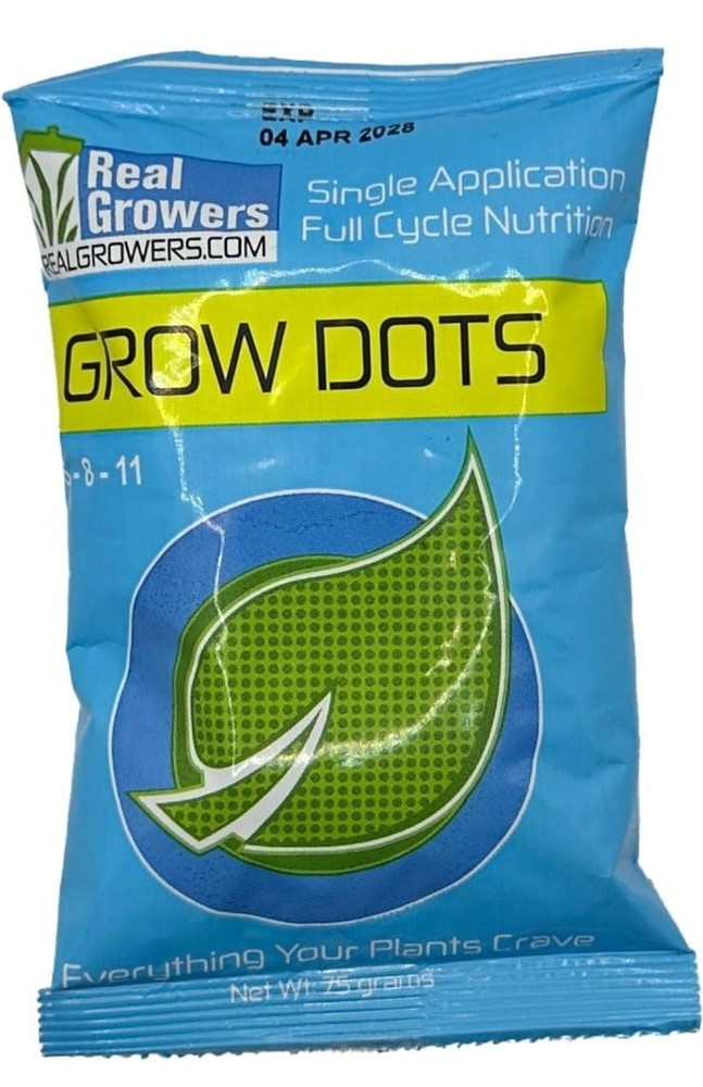 Real Growers Grow Dots Classic 75g – Single Application Programmed Release...