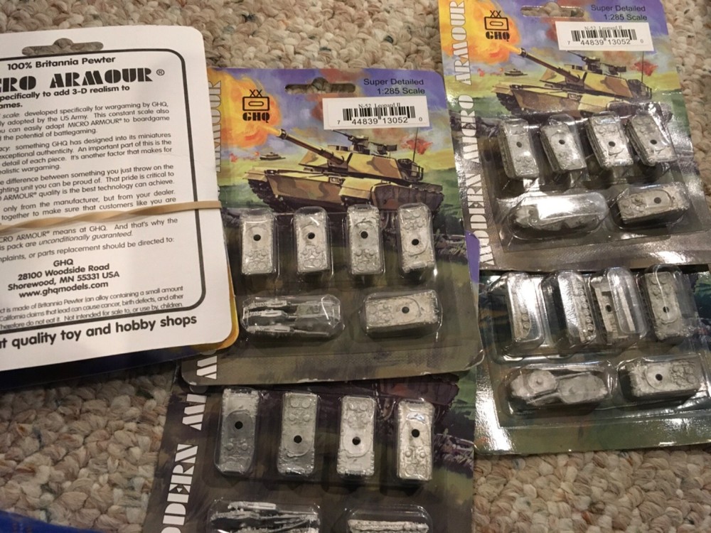 Leopard 2 Modern Micro Armor 1/285 Cold War NATO 6mm New