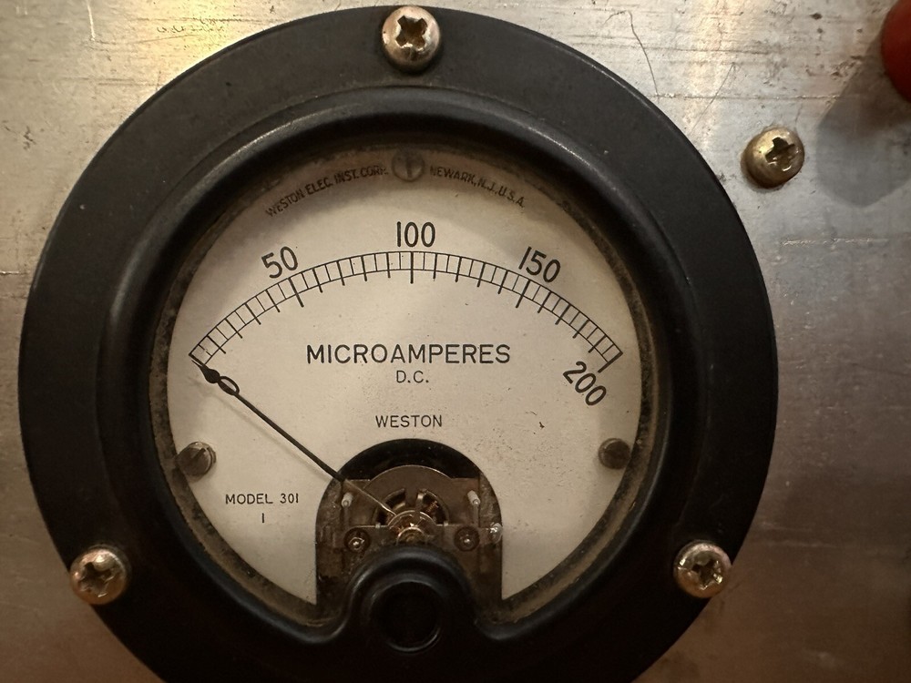 Weston MicroAmperes And Simpson Milliamperes Not Tested.