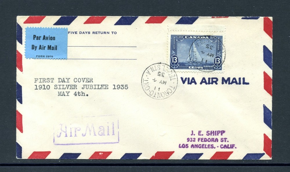 Canada Covers   216 FDC   Toronto Postmark   DV119