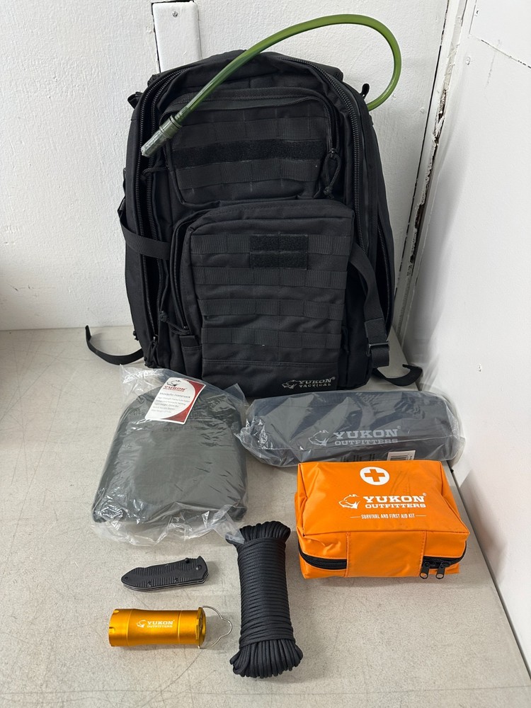 Yukon Outfitters Survival Kit Alpha Backpack in Black