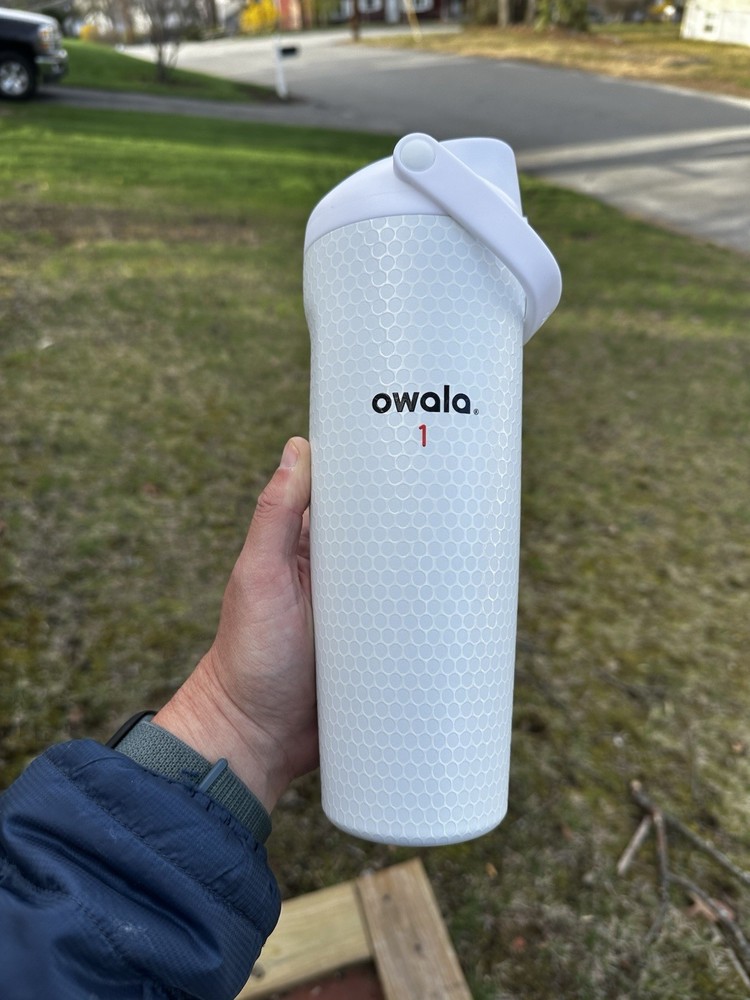 White Color Drop Golf Owala Bottle