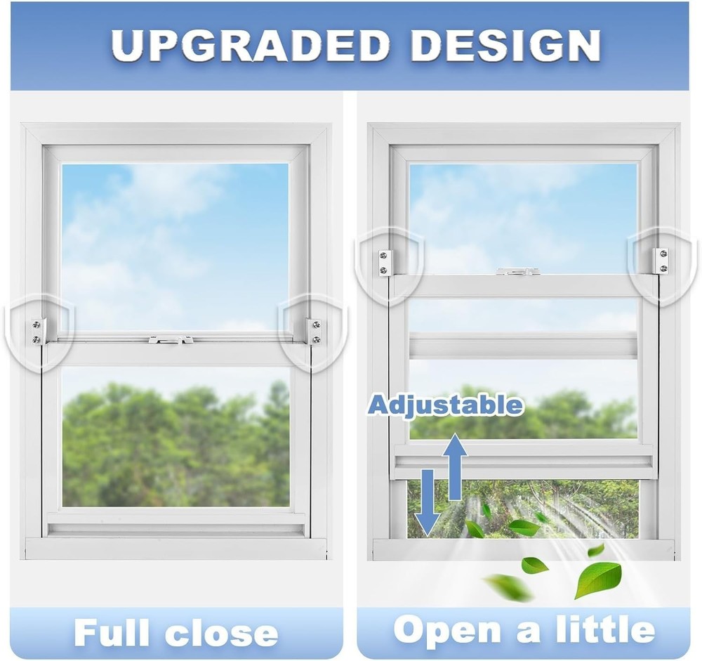 Sliding Window Locks for Horizontal Sliding Windows Security Lock with Key 8PACK