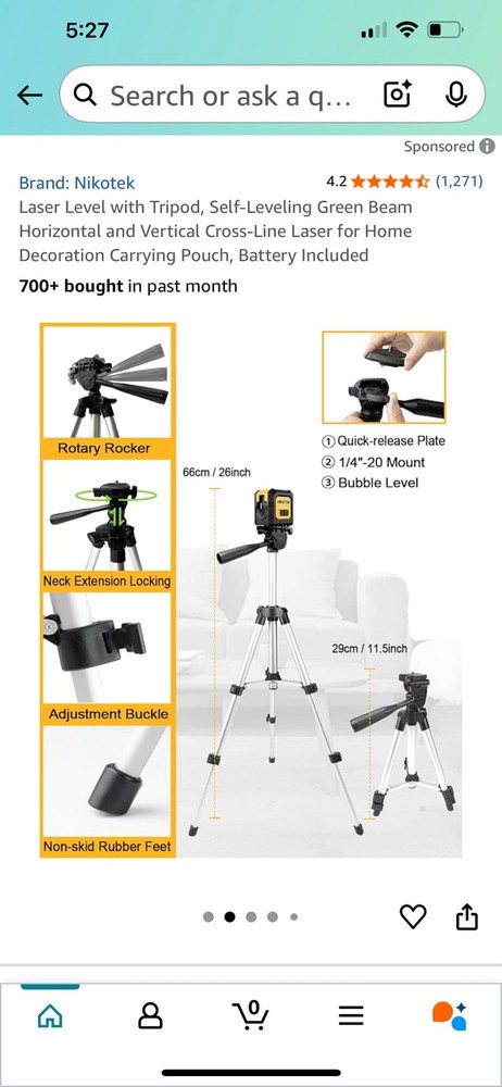 Laser Level with Tripod