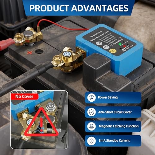 12V 240A Remote Battery Disconnect Switch Kill Switch Automatic Regular style