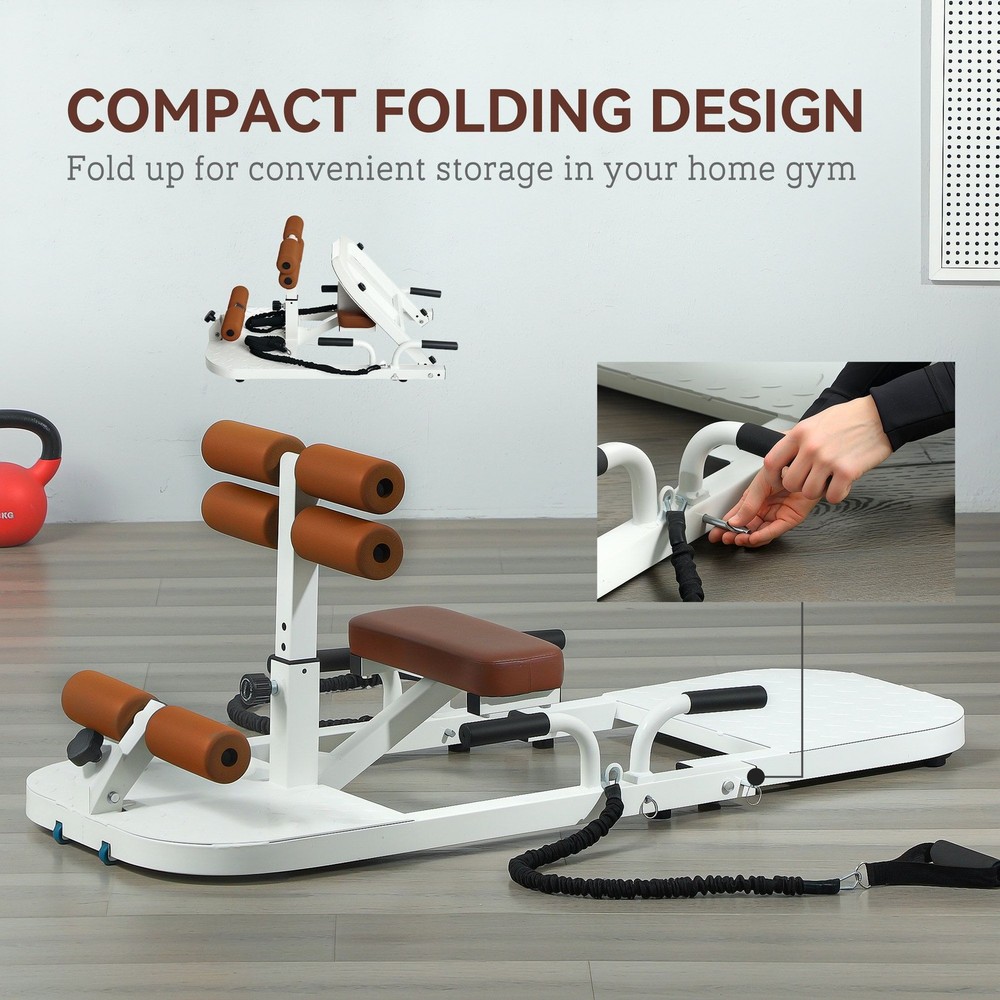 Foldable Sissy Squat Machine Hip Thrust Glute Workout Equipment Push Up Stand