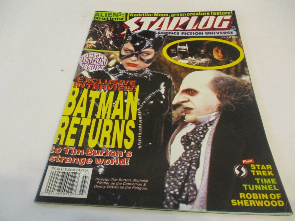STARLOG MAGAZINE #180 BATMAN RETURNS