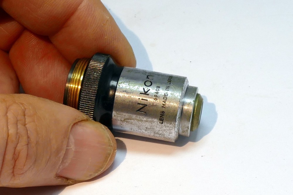 Nikon M 40 / 0.65 Microscope Objective Lens - works good Genuine